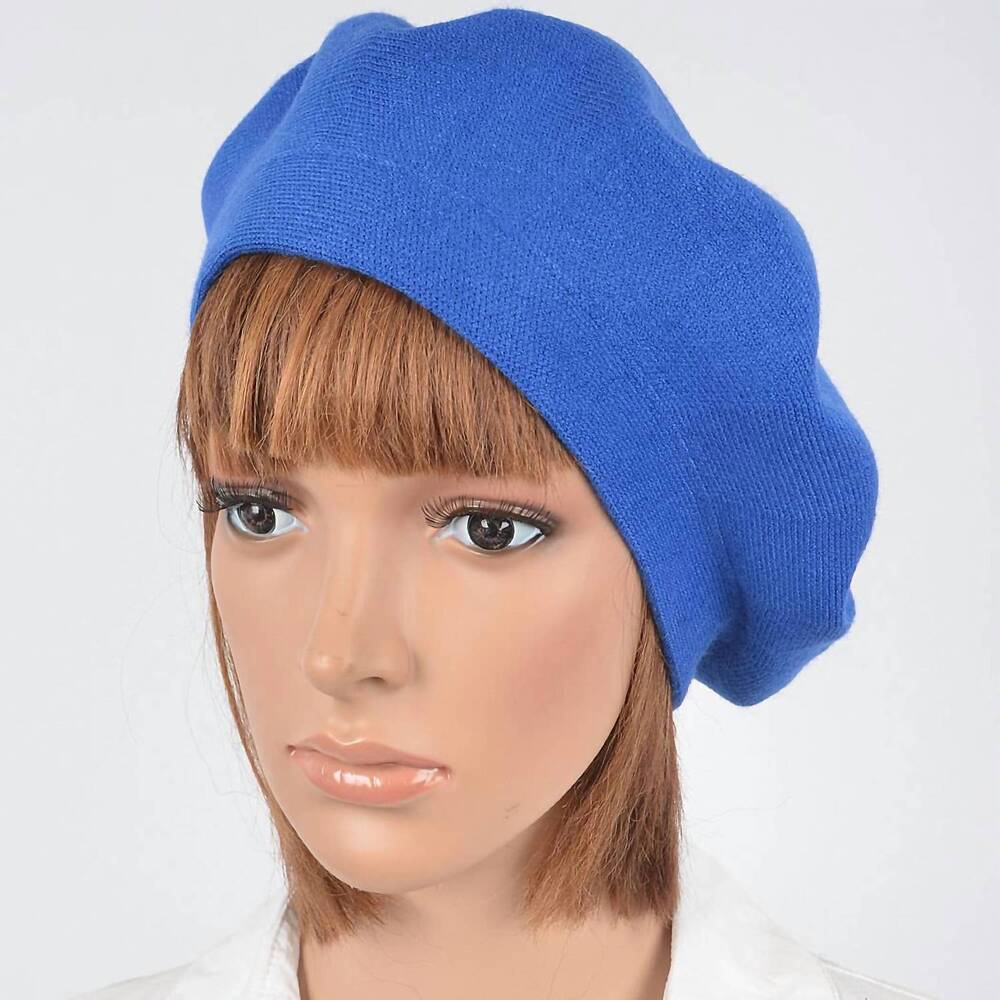 NEW 3AM BY H&D ACCESSORIES women's european style beret in cobalt